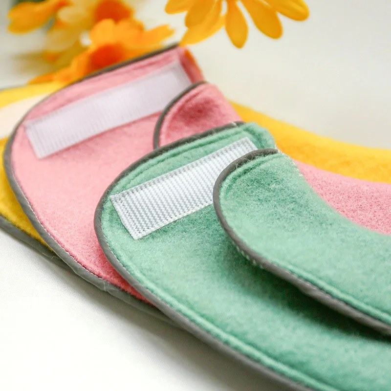 Розовые зеленые желтые нагрудники для кошек двухслойные шерстяные клетчатые