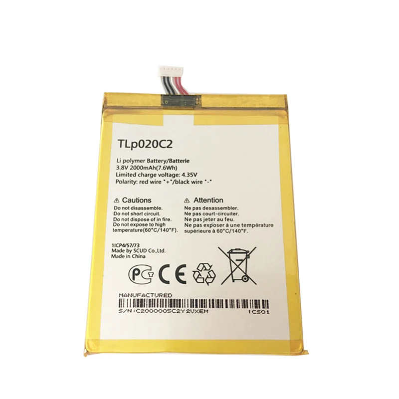 2000mAh TLp020C2 Сменный аккумулятор для Alcatel Idol x1s 6034R S950 x 6040 6037y 6040x6032 TCL S950|battery for alcatel|battery