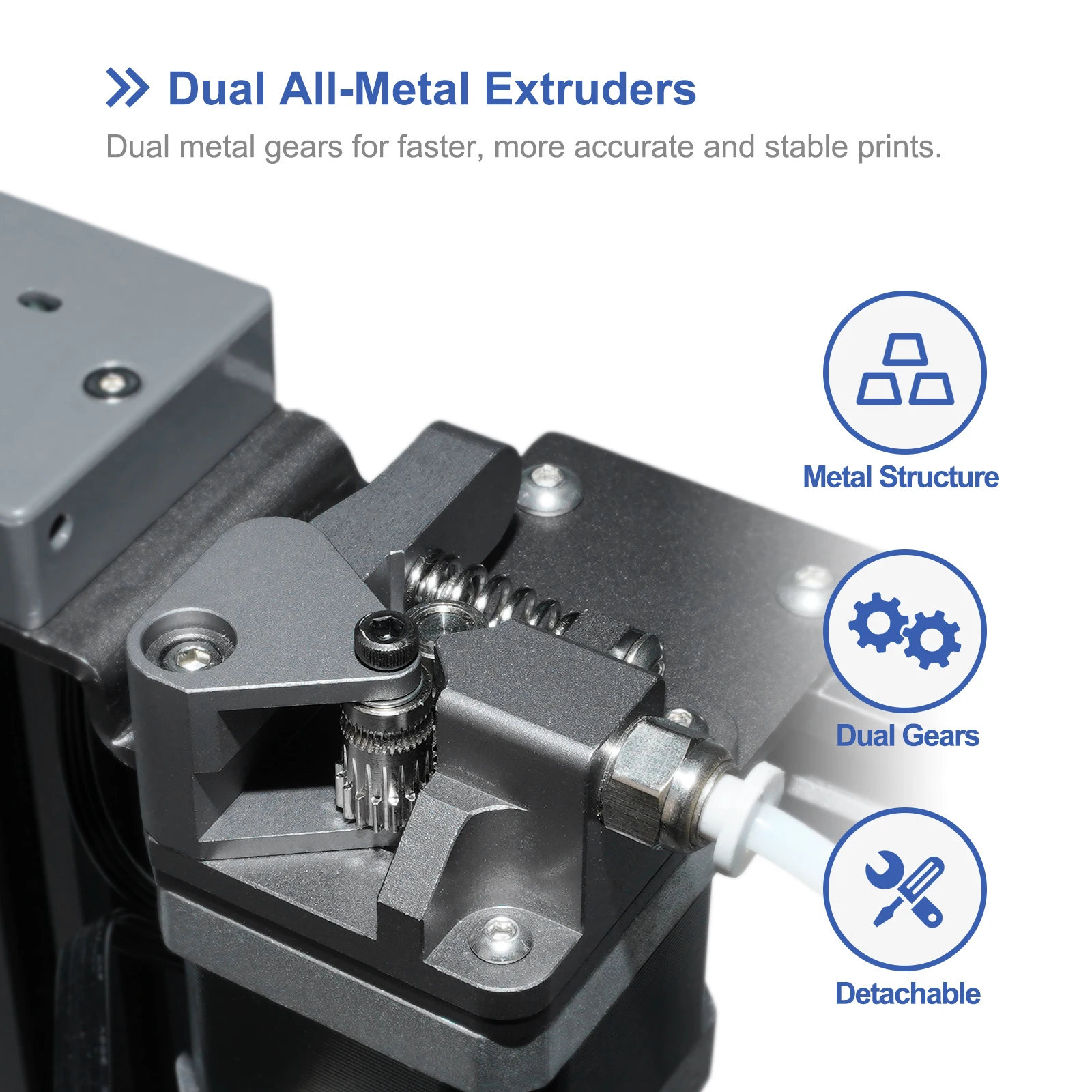 LOTMAXX SHARK V2 3D Printer, 2021 Upgrade FDM 3D Printer with Laser Engraving & Dual-Color Printing Auto-Leveling 3 in 1