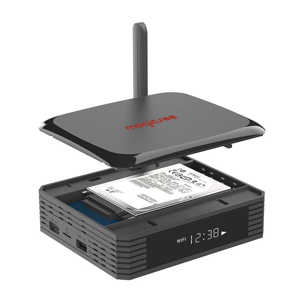 ТВ приставка Magicsee N5 Plus с процессором Amlogic S905X3 Android 9 0 4 Гб ОЗУ 64 ПЗУ 2 4/5G Wi Fi Ethernet BT 8K