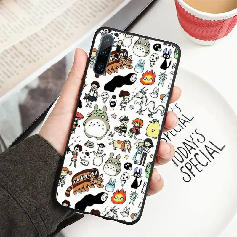 

Totoro Spirited Phone Case For Huawei P40 P20 P30 lite Pro P Smart 2019 Mate 40 20 10 Lite Pro Nova 5t