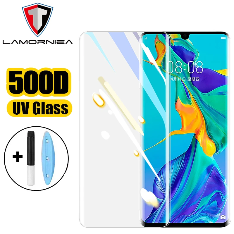 

Lamorniea для Huawei Nova 7 8 Pro UV защитная пленка из закаленного стекла для Huawei P20 P30 P40 Mate 20 30 40 Pro Full жидкий клей защитная пленка для экрана