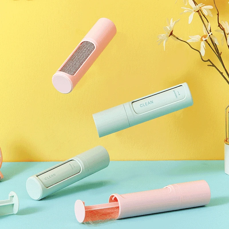 

Multifunctional travel Pet Hair Removal Brush Lint Roller Self Cleaning Cat Dog Fur Hair Dust Removal Brush Clothes Effective