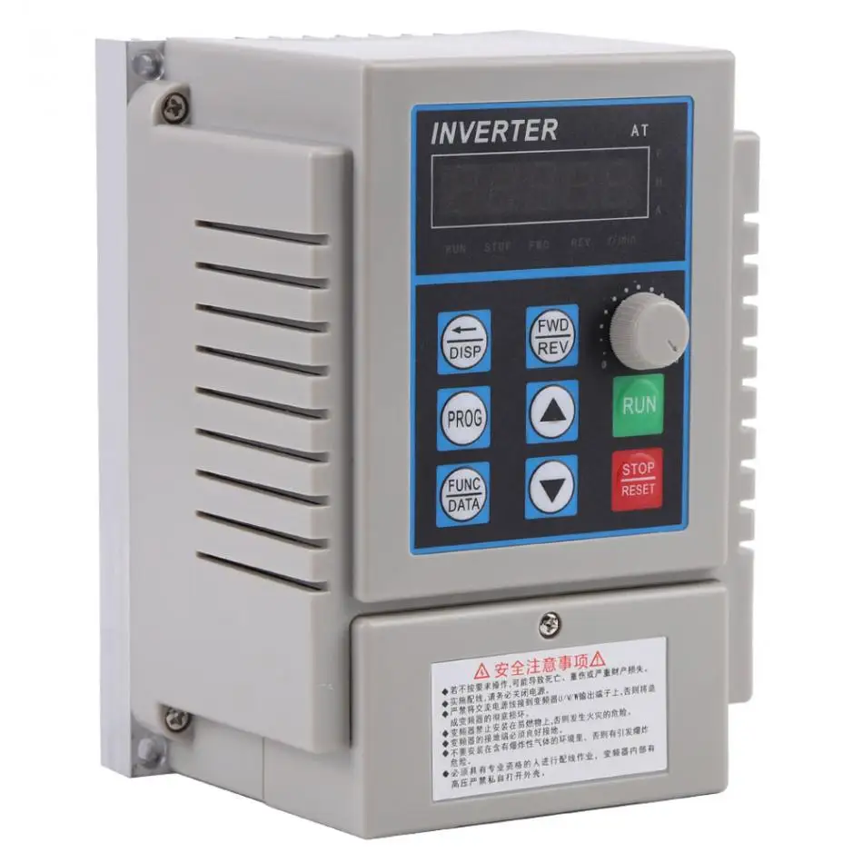 1Pcs VFD AC 220V 0.75kW Variable Frequency Drive Speed Controller Inverter Single Phrase Adjustable-Frequency | Обустройство дома