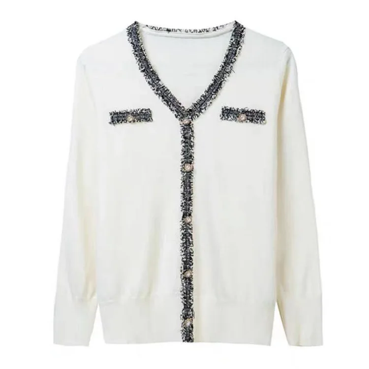 

2021 Spring Women Tops Korean Sweater V-Neck Versatile Top Fashion Vintage Sexy Clothes Set Aesthetic Dropshipping High Street