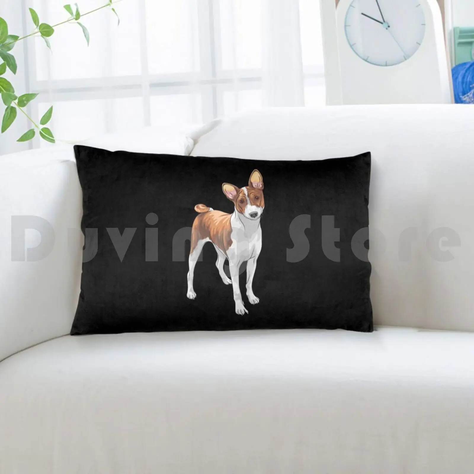 Чехол для охотничьей собаки 50x75 с принтом подушки милых собак охотничьих домиков