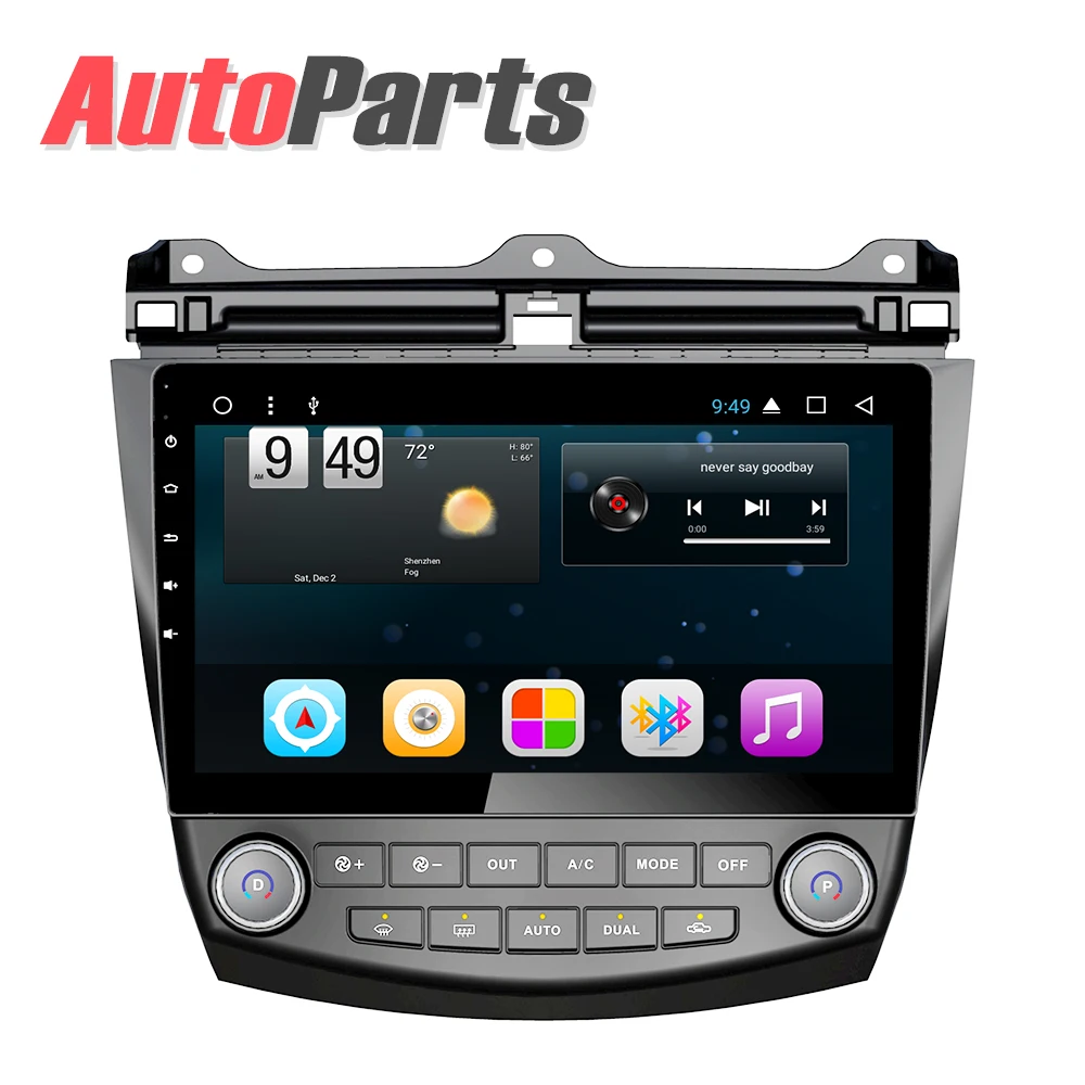 Автомагнитола Kukuz Android автомобильный Dvd плеер для Honda Accord 7 2003 2004 2005 2006 2007 GPS