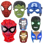 косплей аниме костюмы для ролевых игр косплей Детский аксессуар на Хэллоуин, косплей детей, Халк, Человек-паук, Железный человек, аксессуар для головы, подарок на вечеринку