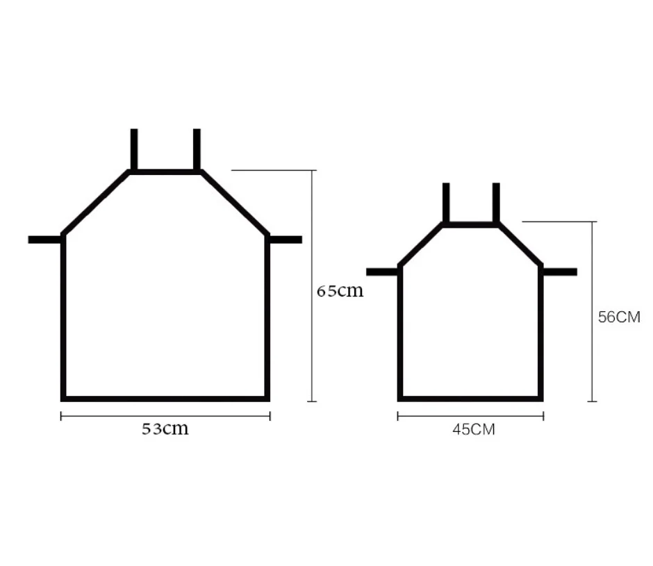 

Kitchen Women Apron Color Nail polish bottle Printed Linen Adult Childs leeveless Aprons 53x65cm Waterproof Home Cleaning Tools