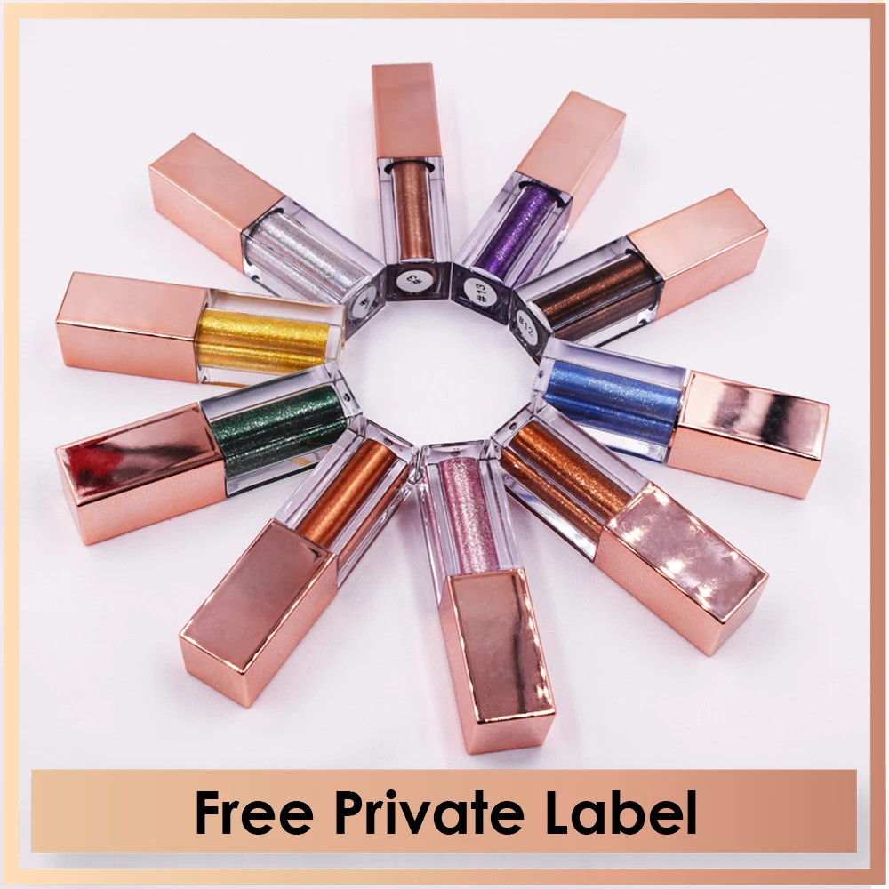 Liquid Eyeshadow Glitter Glow Diamond Private Label Makeup Custom Logo Highlighter Makeup Cosmetics