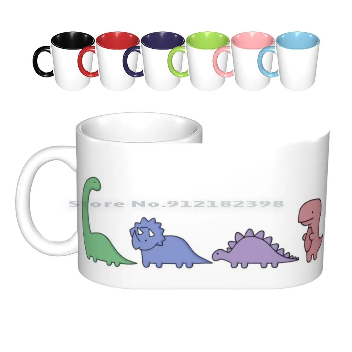 

Керамические кружки с динозаврами, кофейные чашки, кружка для чая с молоком, Брахиозавр, T-Рекс, стегозавр, Трицератопс, Дино, динозавры