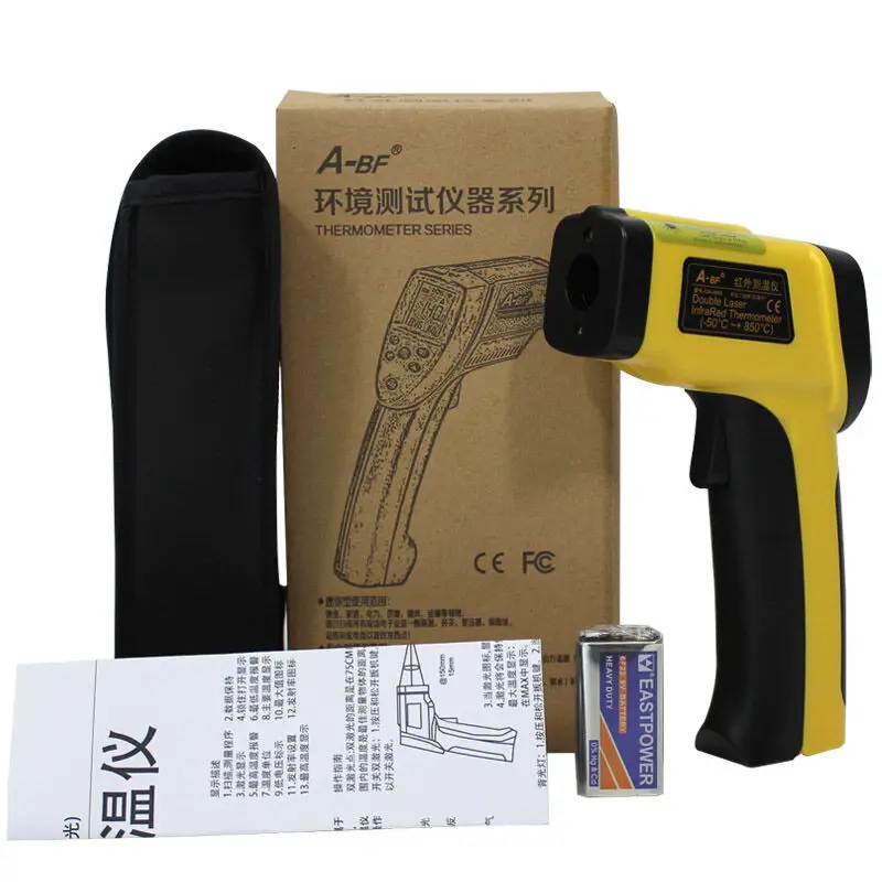 

A-BF H850 Non-Contact Professional LCD Digital infrared thermometer ir Dual laser Temperature Gun Tester Range -50~850