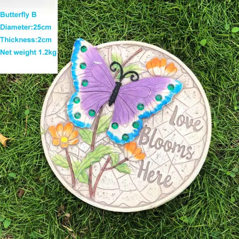 Садовые камни-бабочки для газона украшение виллы двора мощения садовый ландшафт