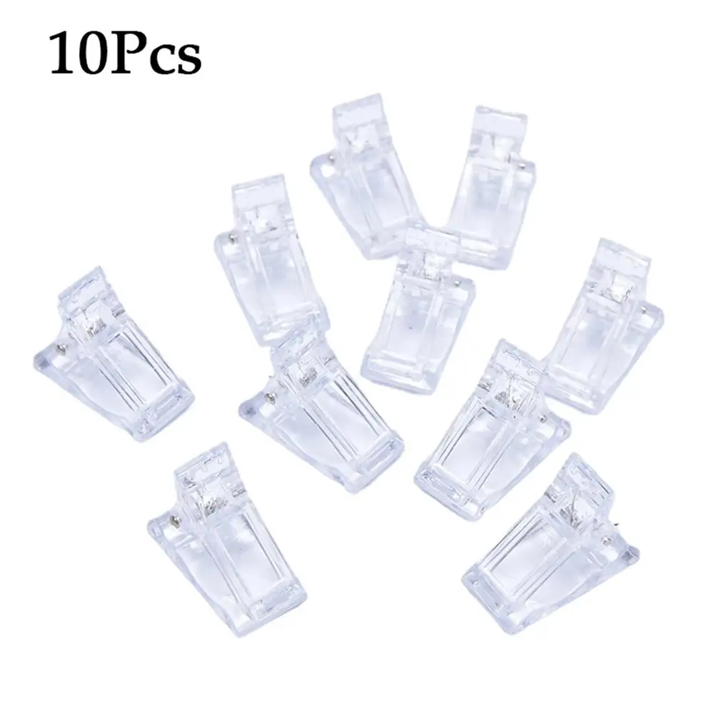 

10 Pcs Quick Building Mold Nail Tips Clip Nail Dual Forms Finger Extension Nail Uv Builder Manicure Tools