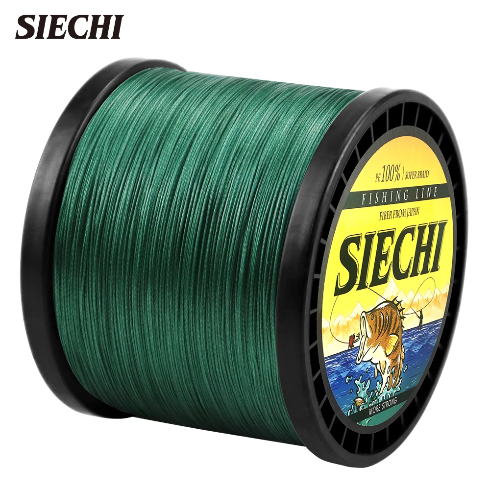 

SIECHI 4 Strands 1000M 500M 300M Braided Fishing Line Multifilament Pesca Carp Super Strong Weave Sea Saltwater Extreme 100% PE