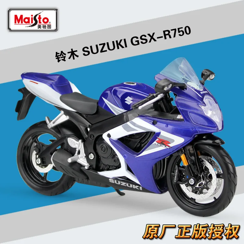 1:12 Suzuki модель мотоцикла Maisto литой под давлением автомобиль GSX R750 R600 R1000