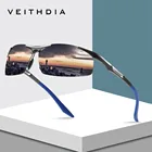 Солнцезащитные очки Veithdia мужские с полуободковой оправой, поляризационные зеркальные солнечные очки для вождения, с защитой от ультрафиолета