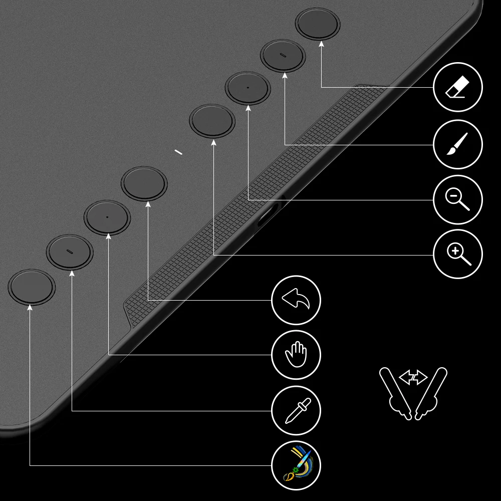 Графический планшет XP Pen Deco 01 V2 с наклоном для Android 8 быстрыми кнопками (8192 levels