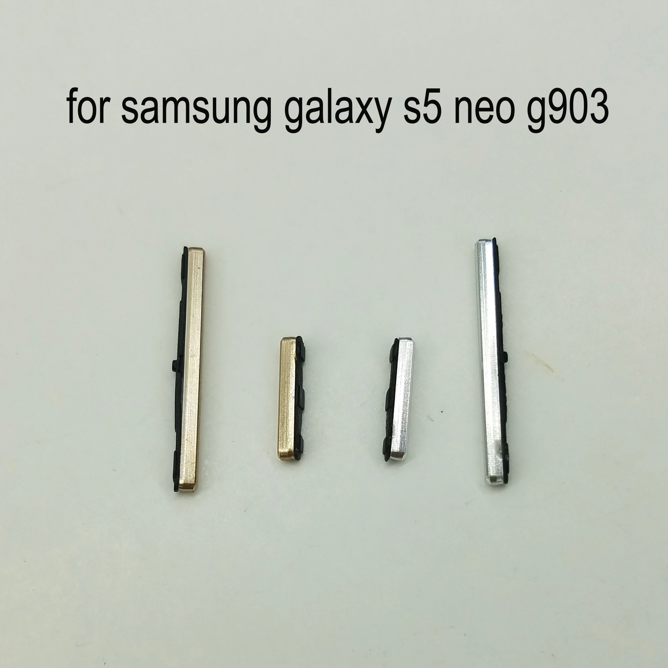 Корпус для телефона Samsung Galaxy S5 Neo G903 G903F G903W, рамка, кнопка регулировки громкости с боковым замком, золото, серебро