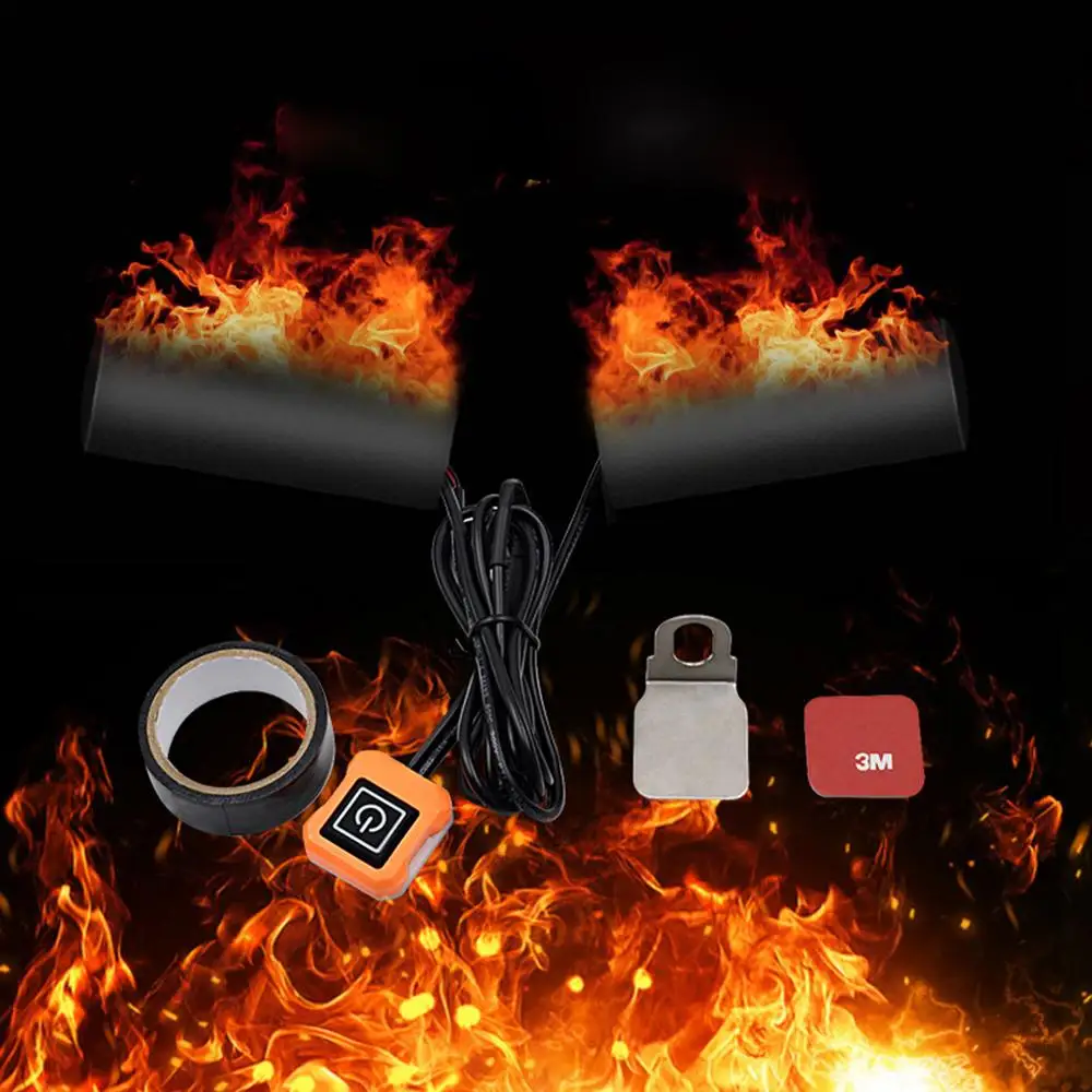 

Lntelligent Temperature Control Third Gear Heated Grips Inserts Handlebar Hand Warmers For Universal Grip ATV Motorcycle Bike