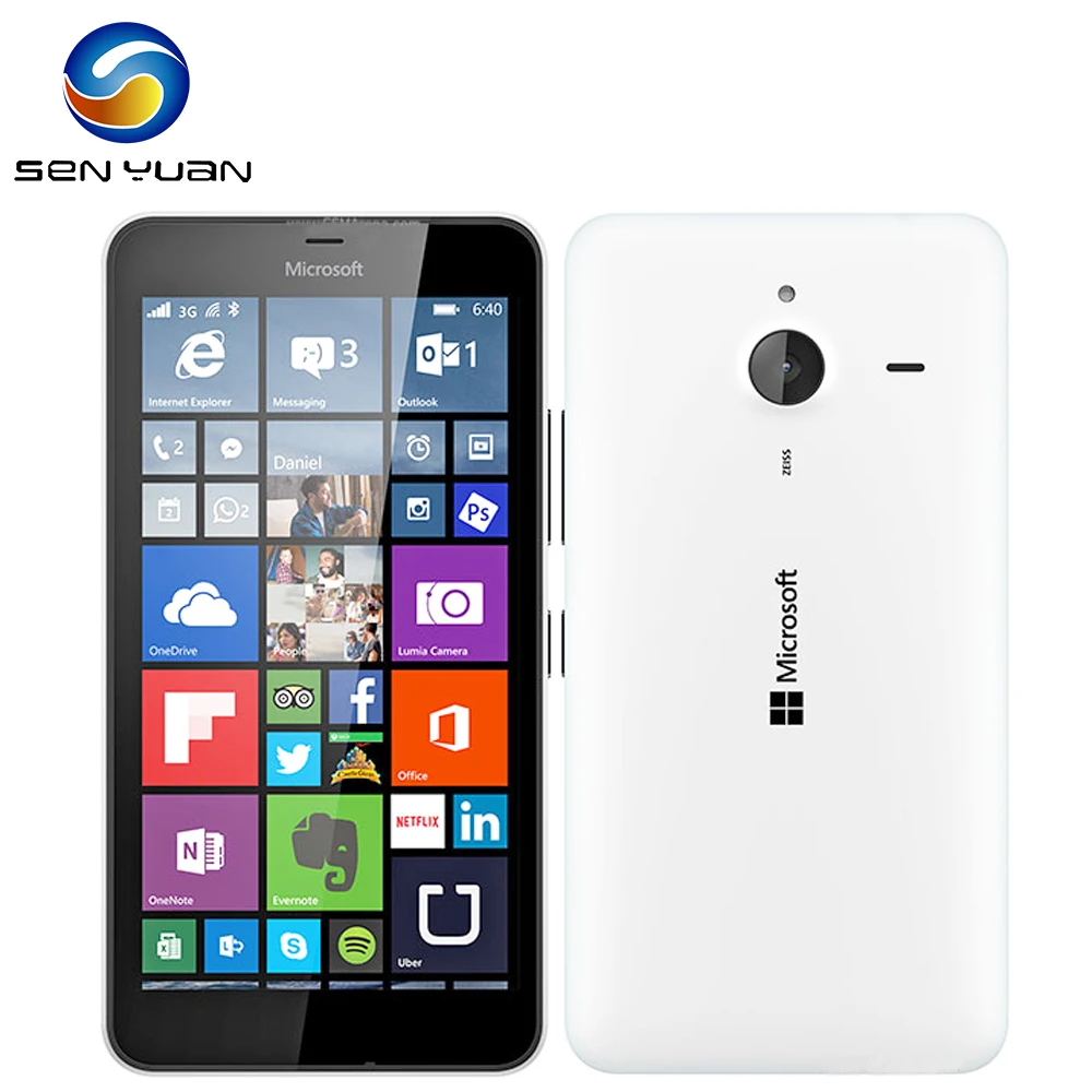 Оригинальный разблокированный телефон Nokia Lumia 640XL четырёхъядерный 8 Гб ПЗУ 1 ГБ ОЗУ