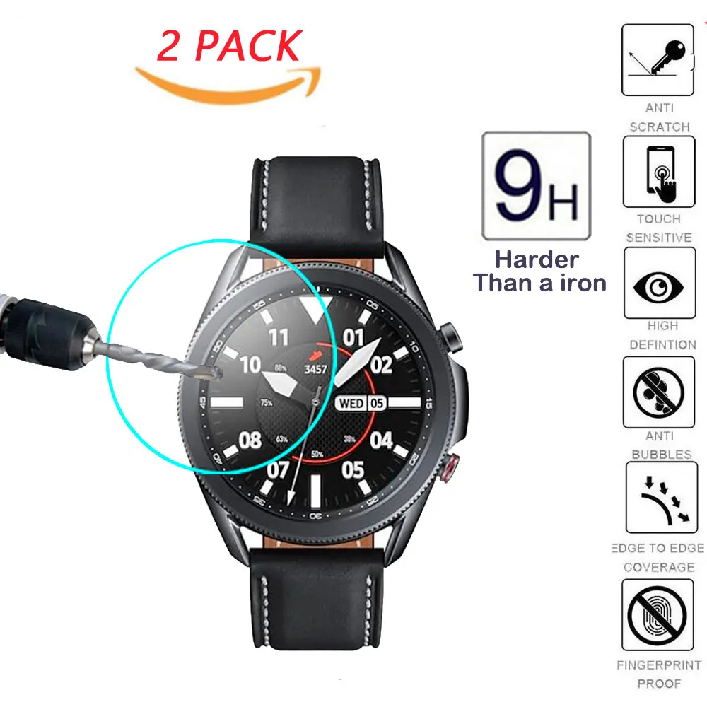 2 шт. для Samsung Galaxy Watch 3 45 мм/41 мм Xiaomi Huami Amazfit Verge / Lite Закаленное стекло Защитная