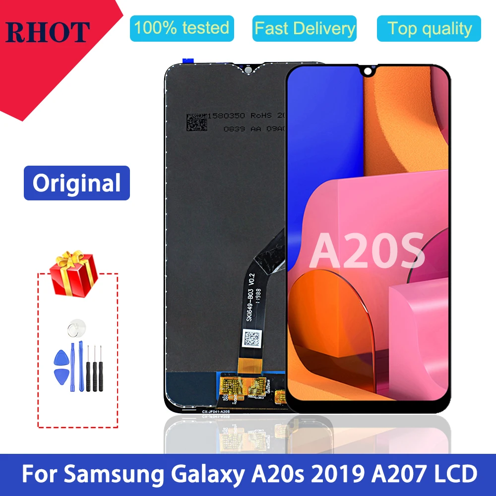 6 4 &quotЖК дисплей для Samsung Galaxy A20s 2019 A207 A2070 A207F A207M A207FN A207U A207W A207G ЖК монитор с