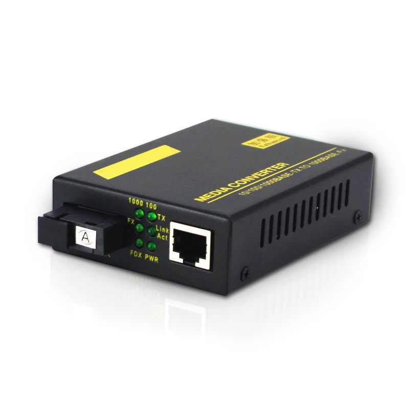 

1 Pair Gigabit Fiber Optic Transceiver Single-Mode Single-Core Communication Equipment 1310-1550nm 5km