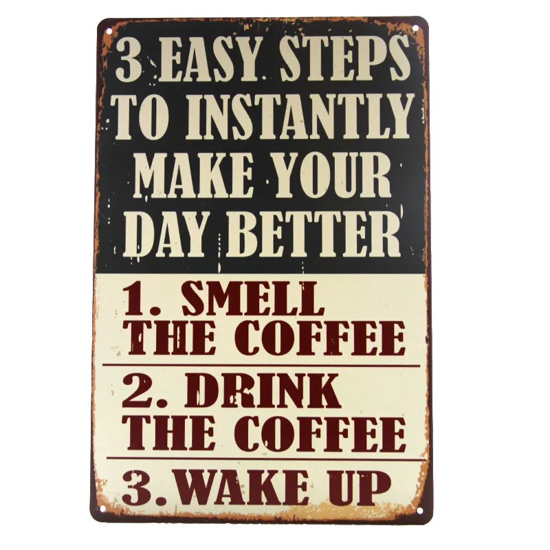 

Retro Vintage Metal Tin Sign Plaque Fashion Pub Metal Poster Plate Wall Decor For Bar Cafe Kitchen Home Decor Iron Painting20x30