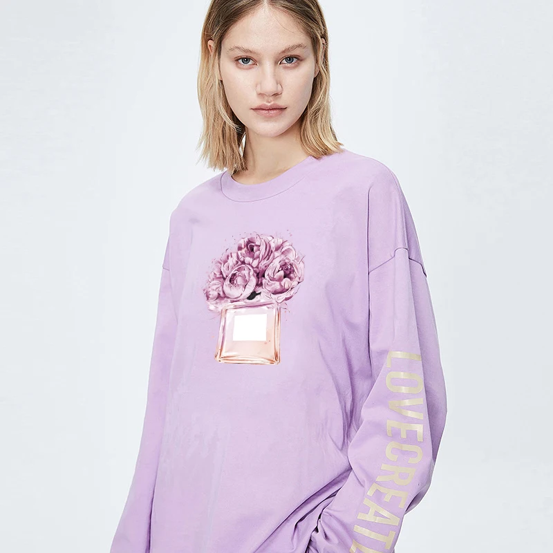 Красивые наклейки для одежды с цветочным принтом девочек футболки аппликацией