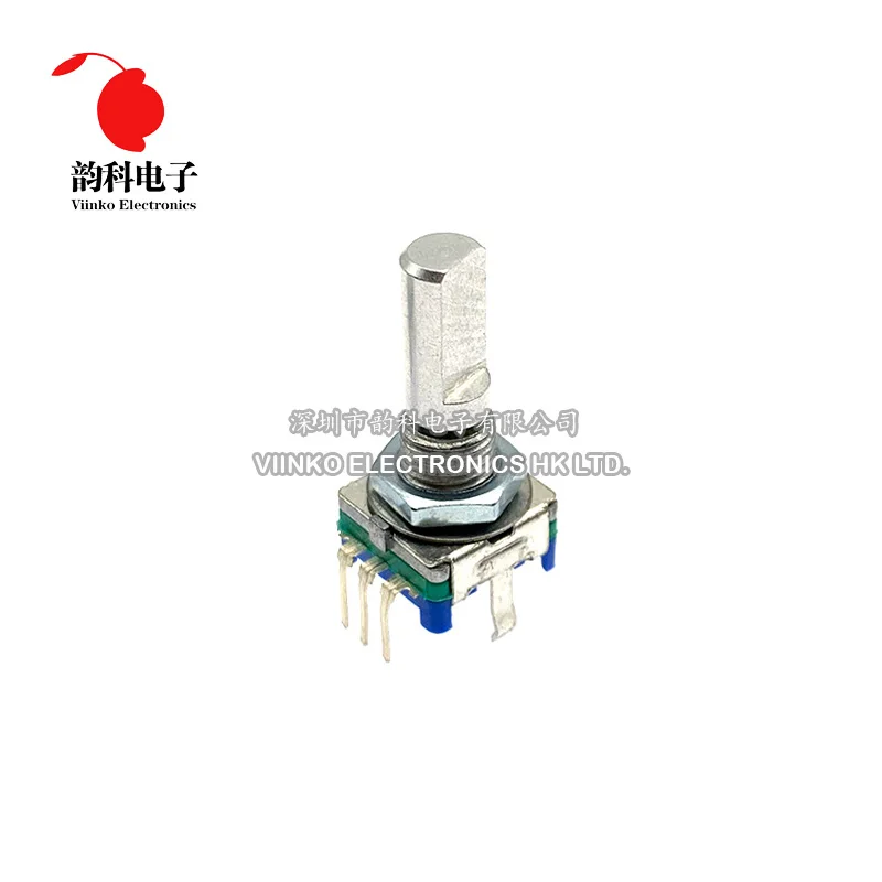 5 шт. полуосевой Поворотный энкодер Длина ручки 20 мм кодовый переключатель EC11