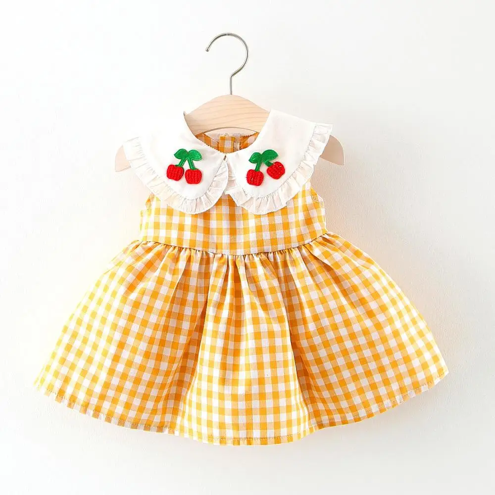 Детское платье для девочек летнее без рукавов одежда принцессы праздничный