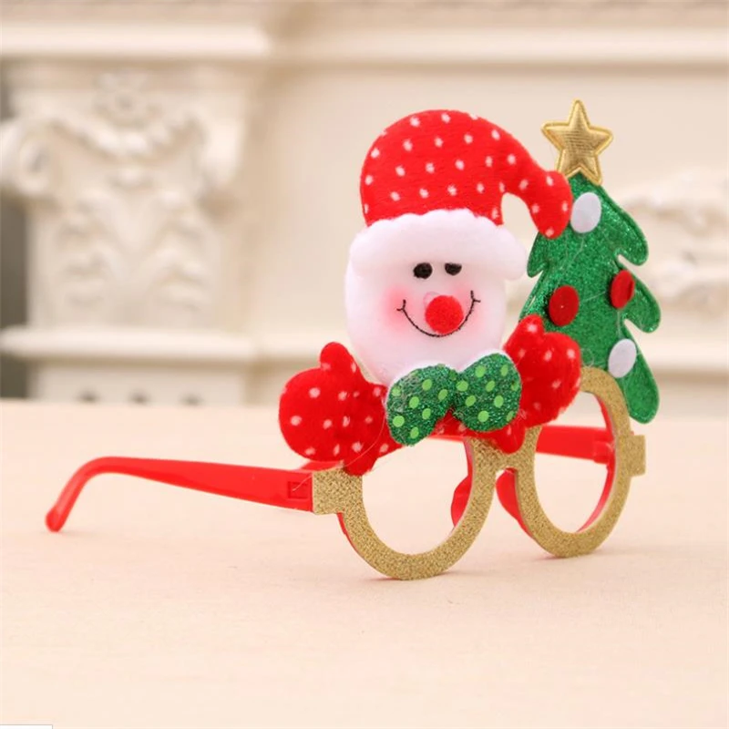 Рождественские украшения для домашнего декора новогодние очки подарки детей