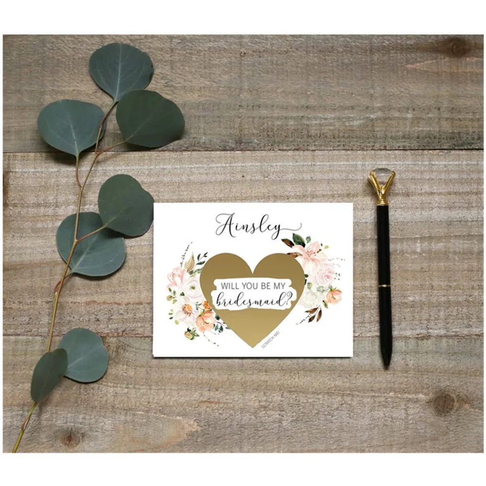 Будет ли вы моя подружка невесты поцарапать карты сестра предложение