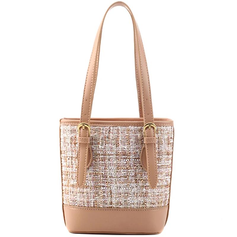 

Elegant Female Tote Bucket Bag 2020 Fashion New High quality Wool Women's Designer Handbag Casual Shoulder Messenger Bag