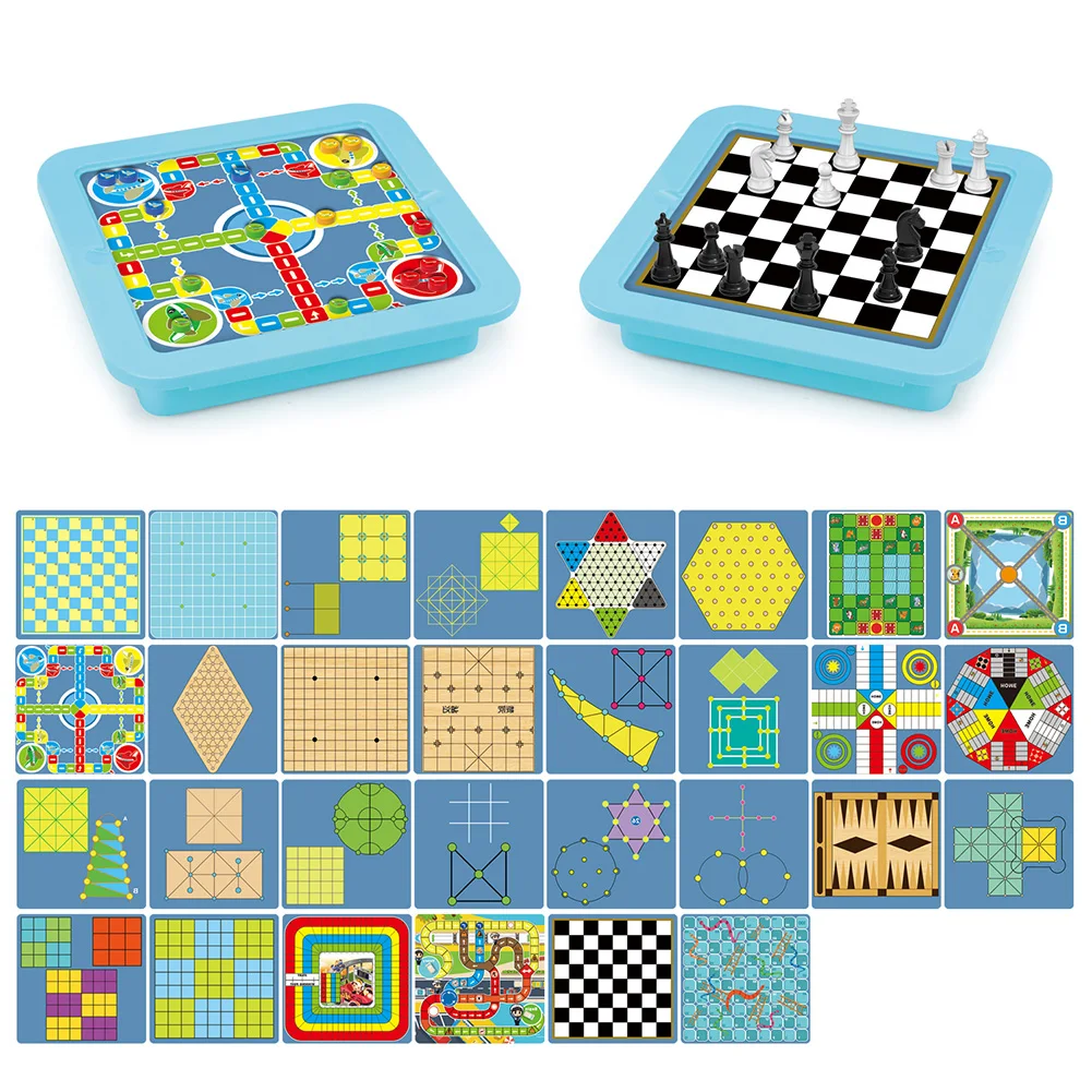 

Multifunctional Flying Chess Children Puzzle Cessboard Parent-child Toys Checker Chess Board Toys Children Gift