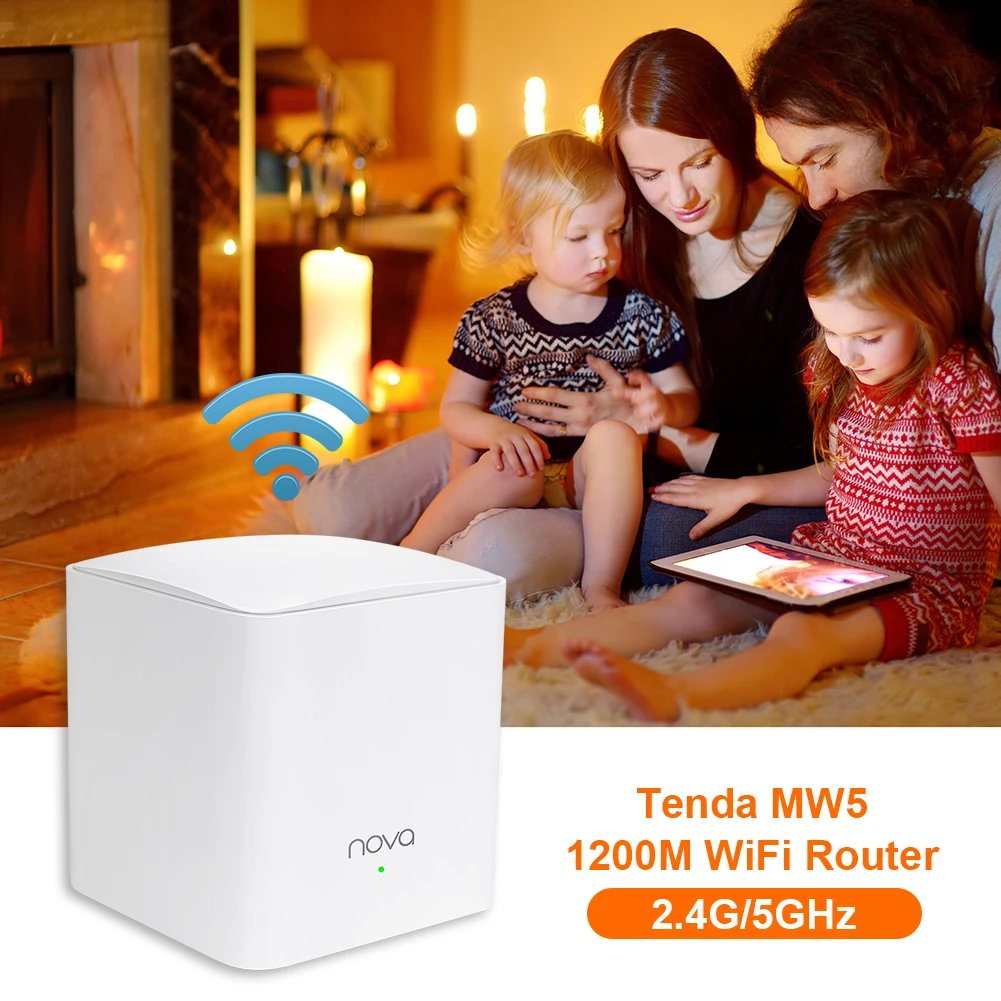 Tenda MW5 1200 Мбит/с двухдиапазонный Wi Fi роутер 2 4G/5 0 ГГц беспроводной сетевой