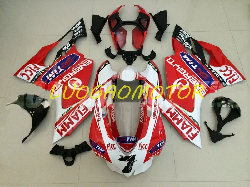 

Injection Cowlings Bodywork For DUCATI 899R 1199R Red White TIM fairing kit 899 1199 12 13 14 899S 1199S 2012 2013 2014 Fairings