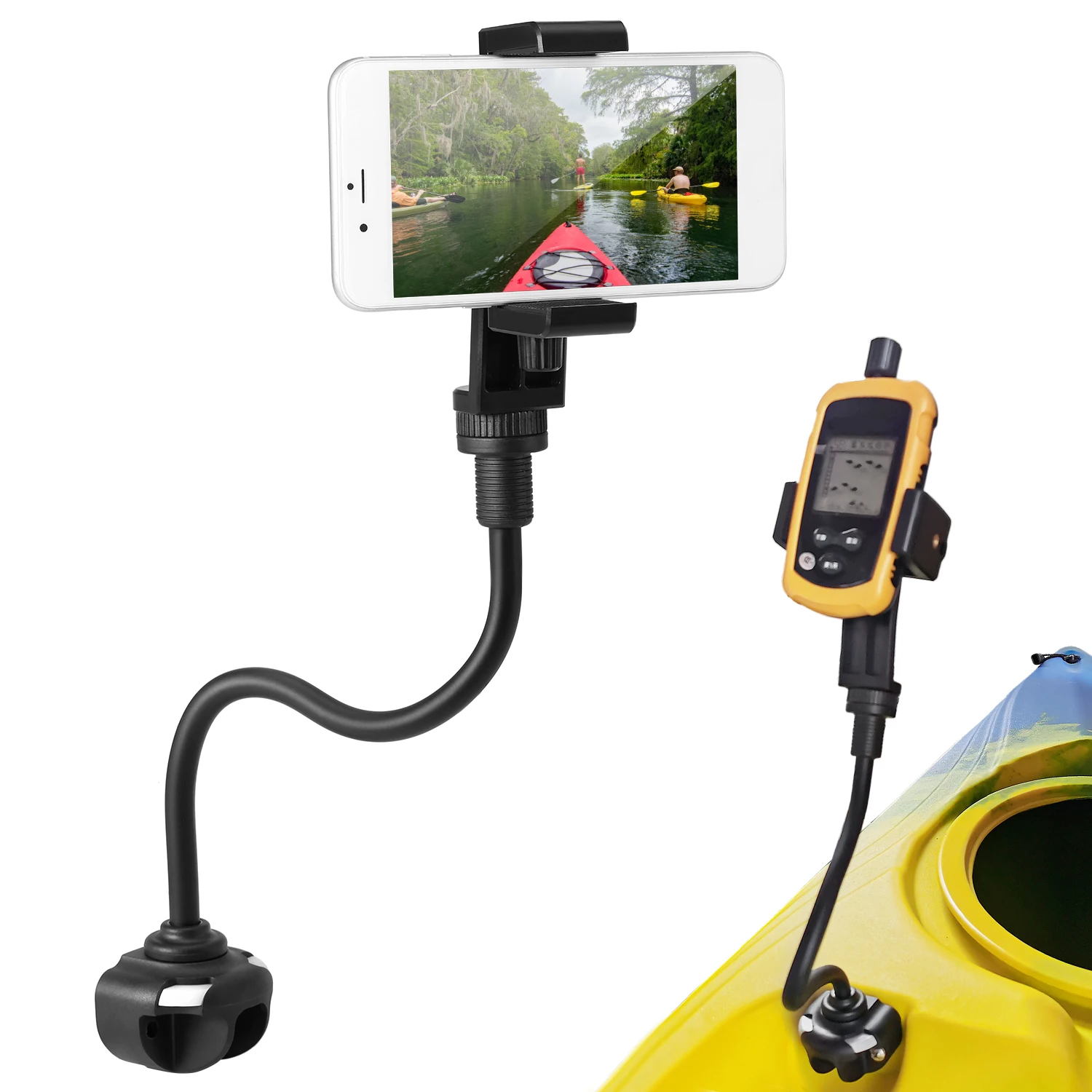 

Kayak Phone Mount Universal Boat Bracket Canoe Camera Mount Holder Mobile Support with Flexible Long Arm kayak Accessories