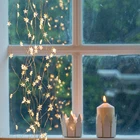 СВЕТОДИОДНАЯ Гирлянда-занавеска со звездами, Сказочная гирлянда-водопад для рождественской елки, комнатное освещение, уличное свадебное праздничное украшение