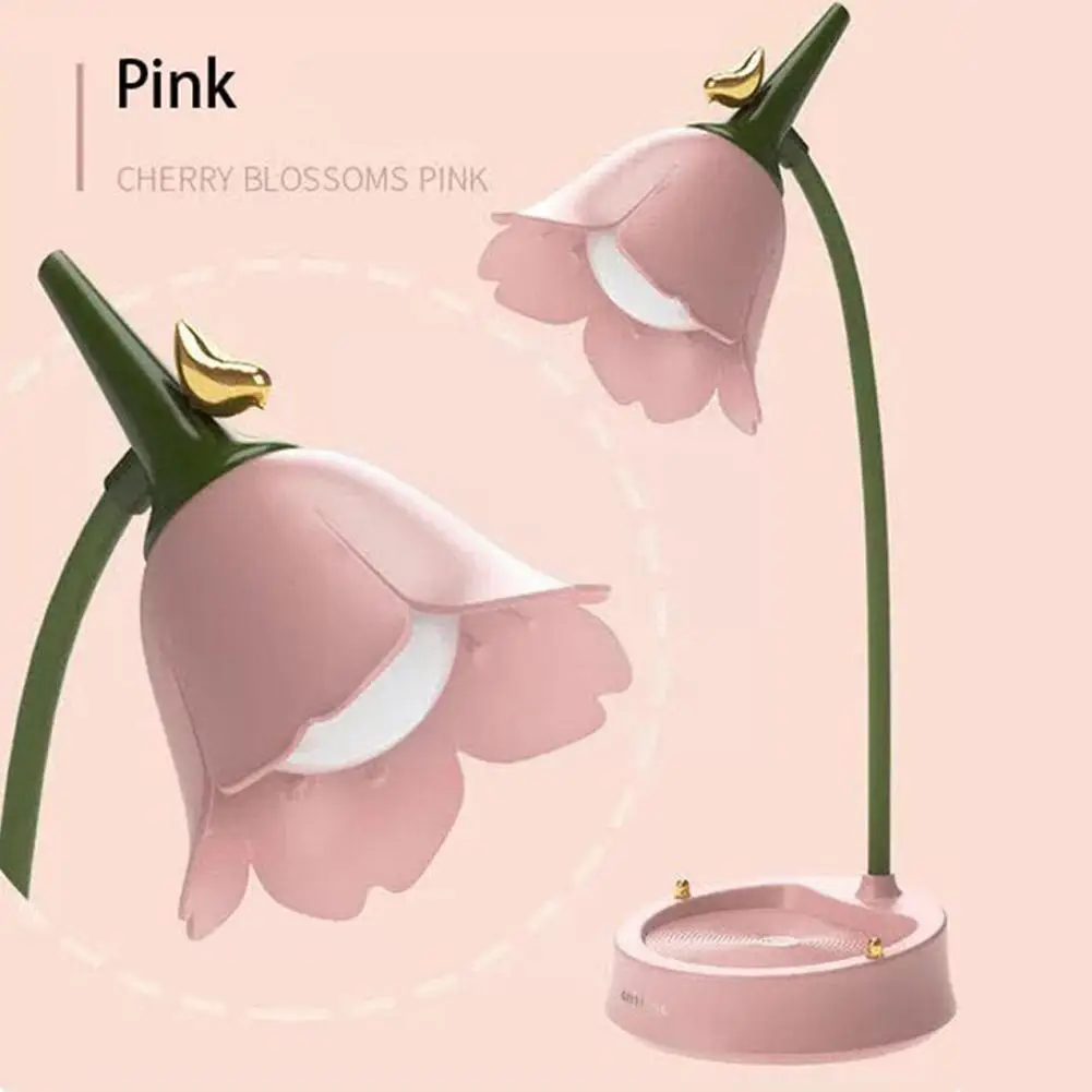 

Flower LED Desk Lamp Student Bedroom Room Lighting Eye Multifunction Reading Table Lamp Lamp Light Protection X1X4