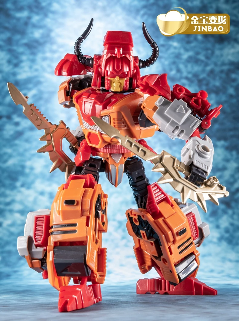 JinBao трансформация G1 MMC Predaking Feral Rex Predacons 6 в 1 улучшенная версия фигурка робота