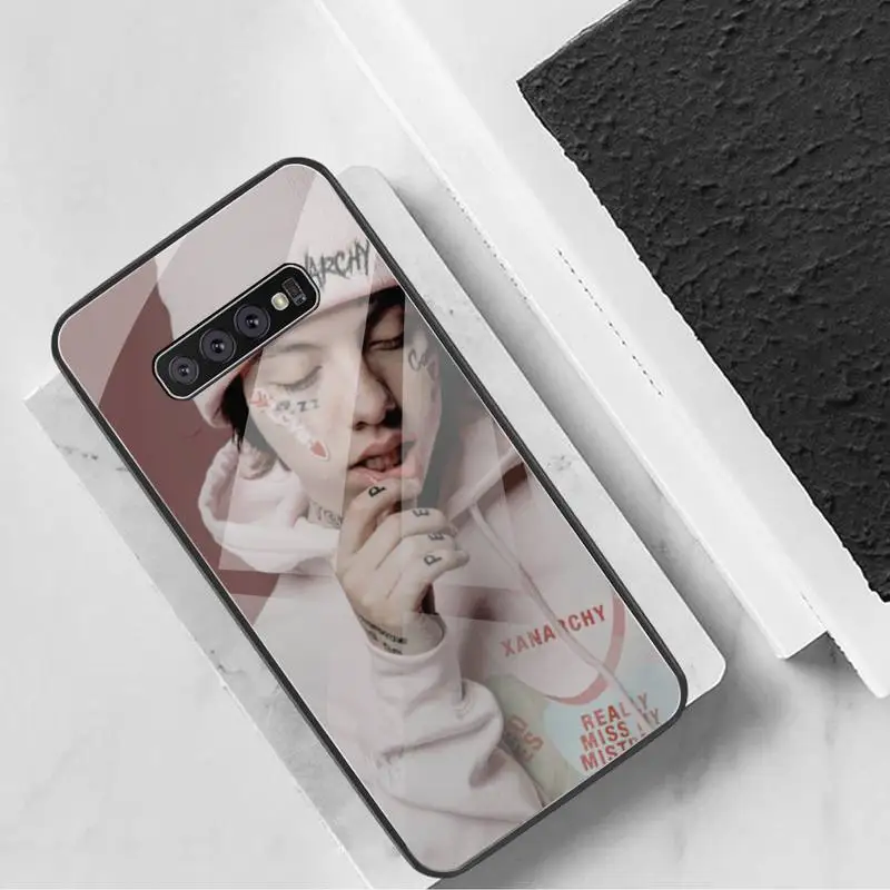

Low Gang lil xan xanarchy Phone Case Tempered Glass For Samsung S20 Plus S7 S8 S9 S10 Plus Note 8 9 10 Plus
