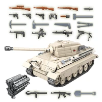 978pcs military german king tiger tank building blocks city 1018pcs 131 tank army ww2 soldier weapon brick children toys gifts