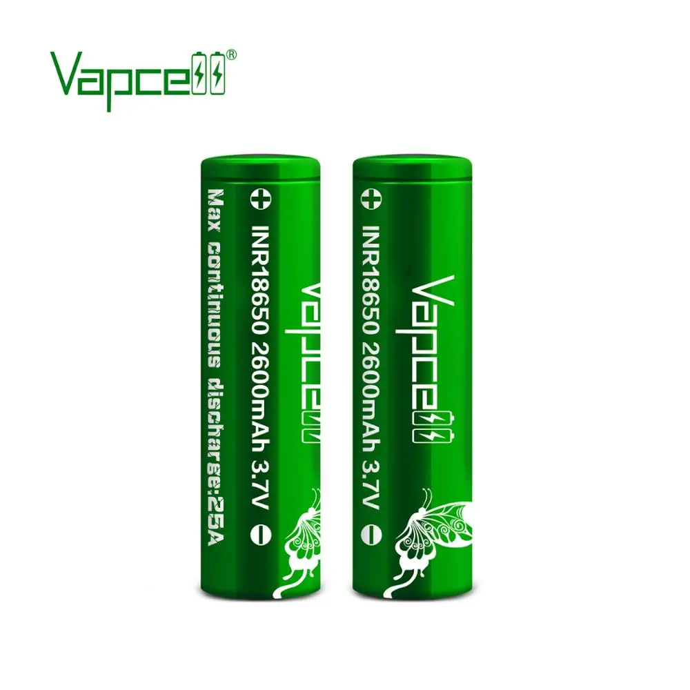 1 доллар купон Vapcell 18650 литий-ионная аккумуляторная батарея 2600 мАч 25A Rewrap molicel p26a beats VTC5A equal VTC6A/20 S