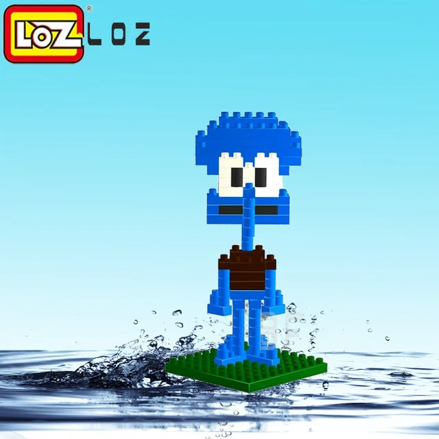 LOZ мини милый Алмазный строительный блок игрушки DIY мультяшная модель маленькие Кирпичи Игрушка день рождения Викторина Рождественский подарок для детей - Цвет: without  box