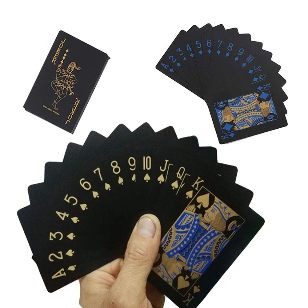 1/2Pack Waterproof Washable Foil Poker Table Game Magic Playing Card Party Favor Deck Classic Tricks Tool Joker | Игрушки и хобби