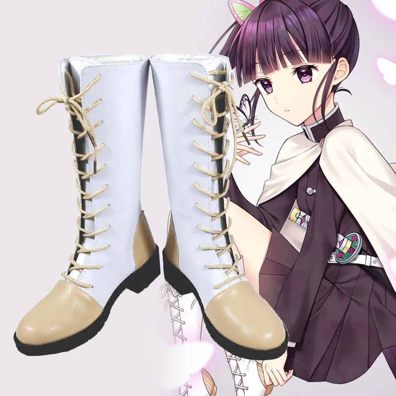 Custom Made Demon Slayer: Kimetsu no Yaiba Tsuyuri Kanao Halloween Cosplay Boots Shoes Kanao Tsuyuri Cosplay anime shoes