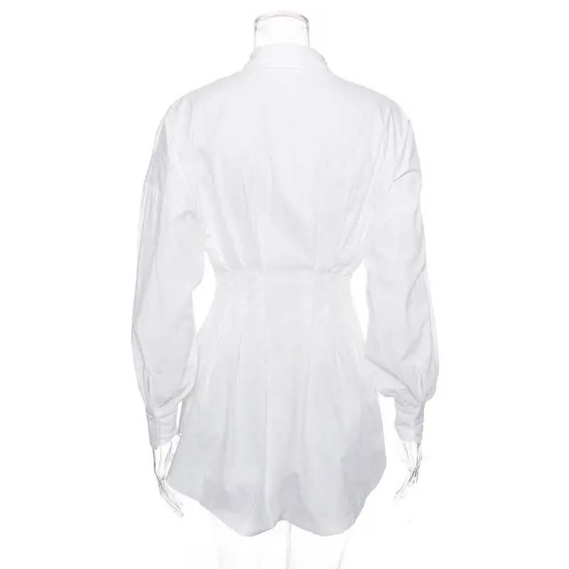 Сексуальное платье-рубашка с глубоким v-образным вырезом женское тонкое короткое