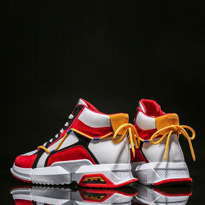 

Original Outdoor Retro Basketball Shoes for Men Air Shock Trainers Light Sneakers Young Teenagers High Boots Basket